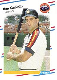 1988 Fleer Baseball Cards      441     Ken Caminiti RC